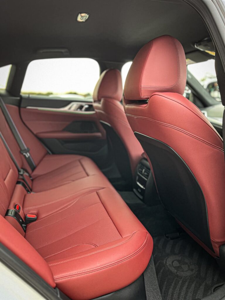 BMW i4 M50 front sport seats with M styling